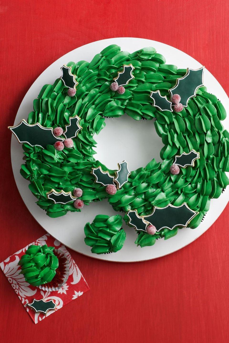Cupcake Wreath