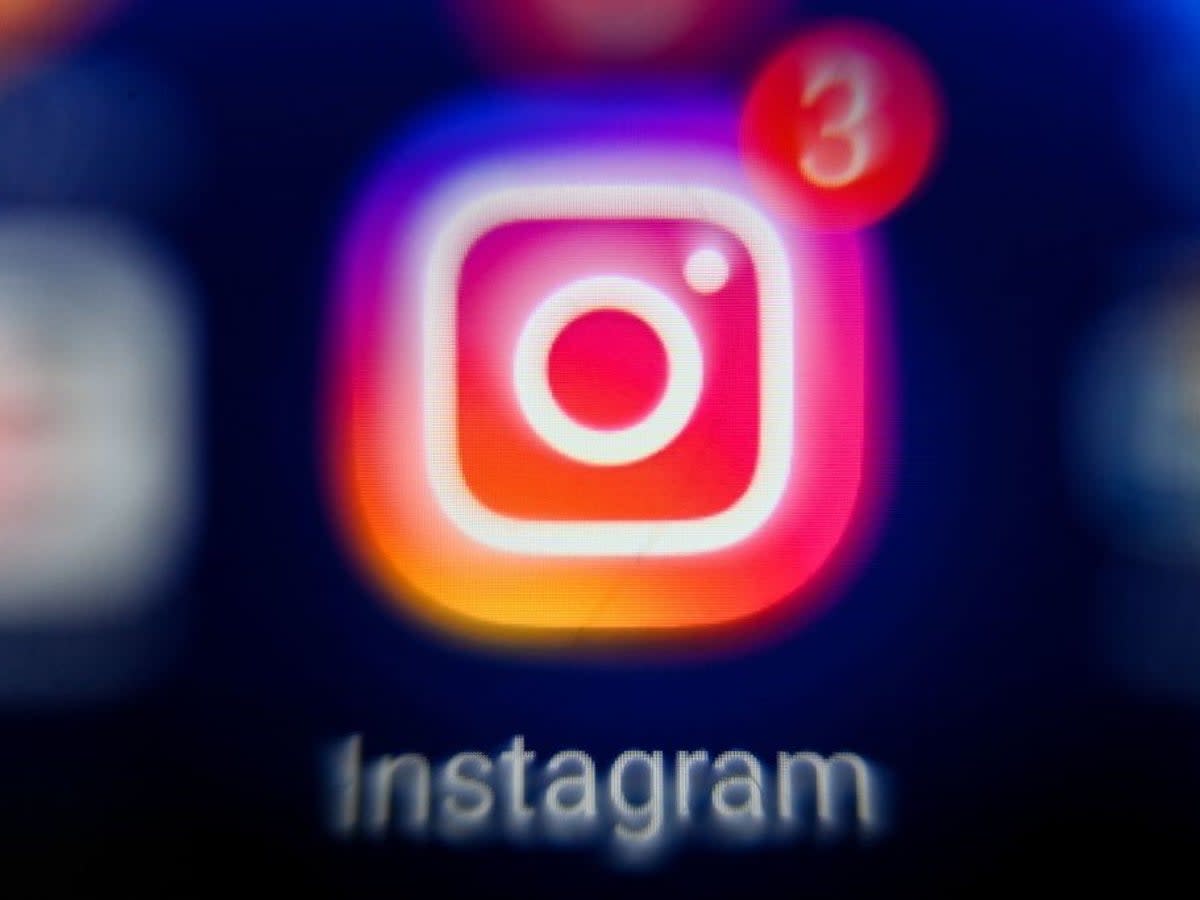 Instagram’s logo displayed on a tablet screen on 18 October, 2021 (Getty Images)