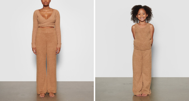 Kim Kardashian's SKIMS mommy-and-me Cozy Collection is now available to  shop - Yahoo Sports