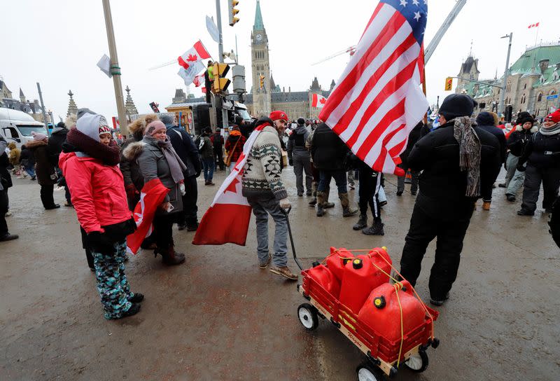 Truckers and their supporters continue to protest against the COVID-19 vaccine mandates in Ottawa