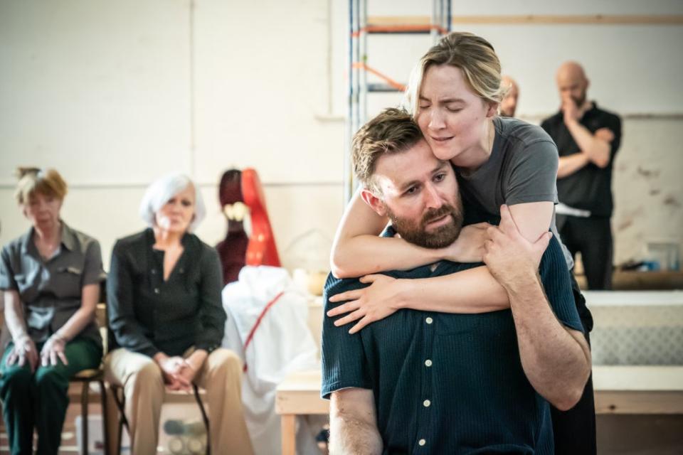 In rehearsals with Saoirse Ronan (Marc Brenner)