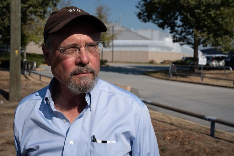 Dr. Tim Takaro, SFU health sciences professor emeritus, is pictured outside of North Fraser Pre-Trial Centre in Port Coquitlam on Tuesday, September 27, 2022.