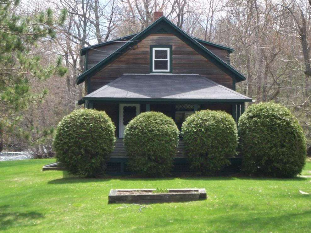 House Covered by Bushes