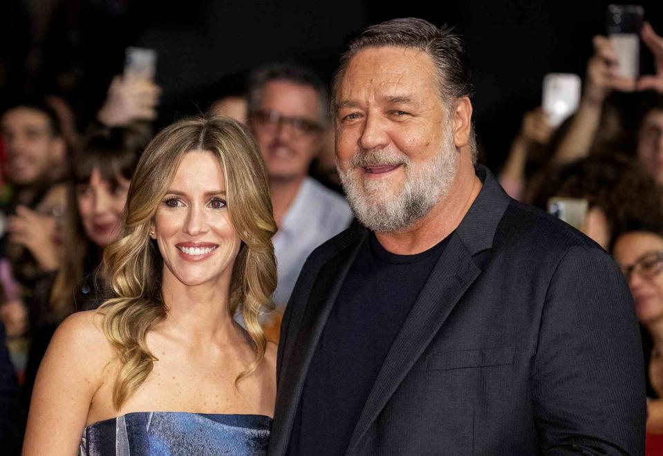 Primo Barol/Anadolu Agency via Getty Russell Crowe and Britney Theriot.