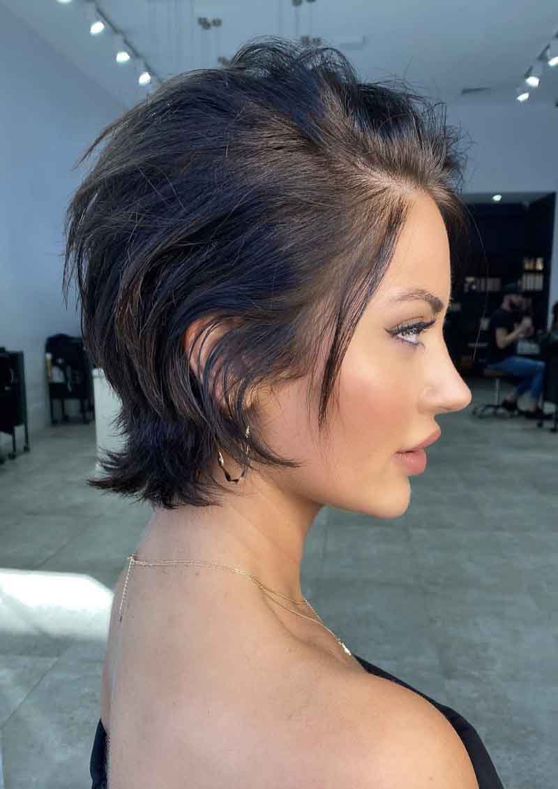 Cropped Cut with Side Part