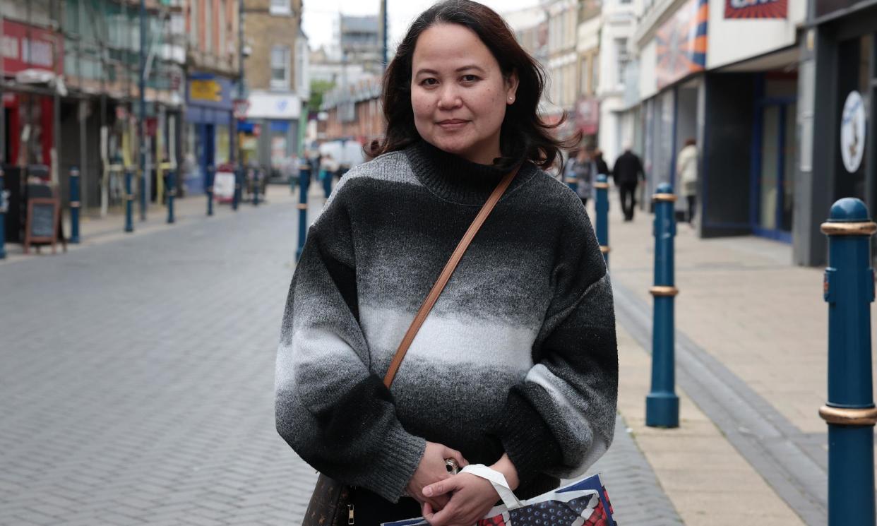 <span>Mae Montenegro said she would vote for Elphicke regardless of her party affiliation.</span><span>Photograph: Martin Godwin/The Guardian</span>