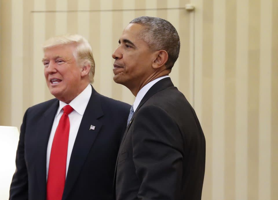 Obama said he spoke to Trump about practical matters in organising the White House. Photo: AAP