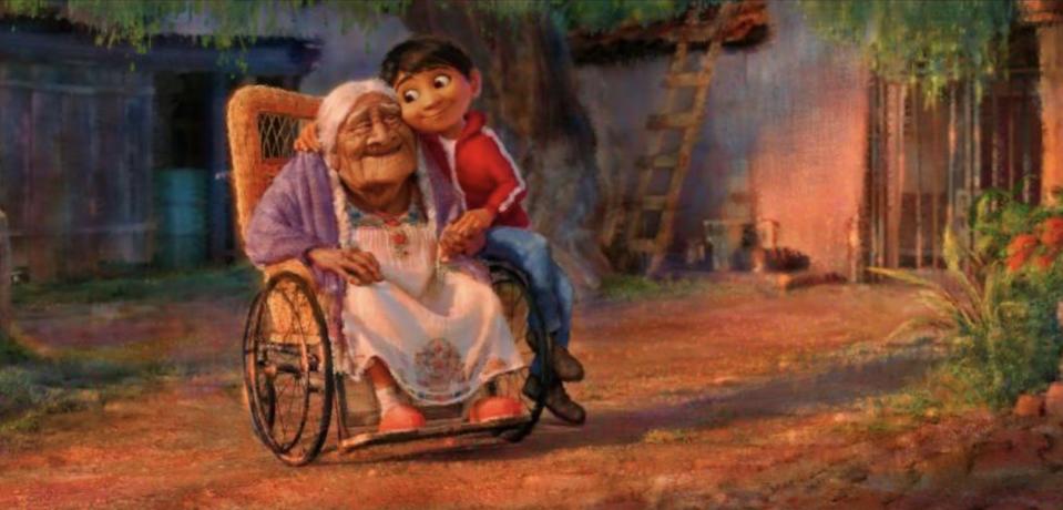 Coco and Miguel in concept art for <i>Coco</i>. (Image: Disney-Pixar)