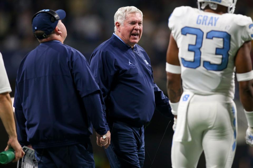 Mack Brown and the Tar Heels lost to Georgia Tech on Saturday.
