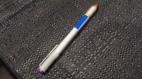 An early Surface Pen update prototype that enables tilt recognition.