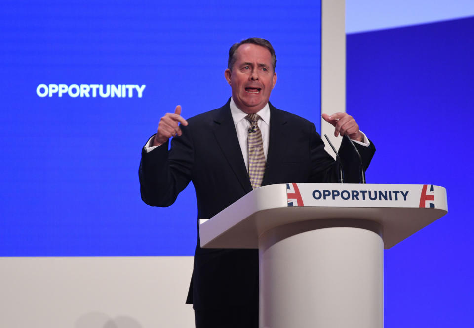 Trade secretary Liam Fox. Photo: Stefan Rousseau/PA Wire/PA Images