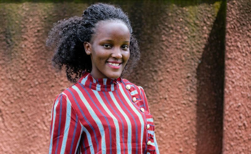 Ugandan climate change activist Vanessa Nakate, poses for a portrait photo at her home in Kampala