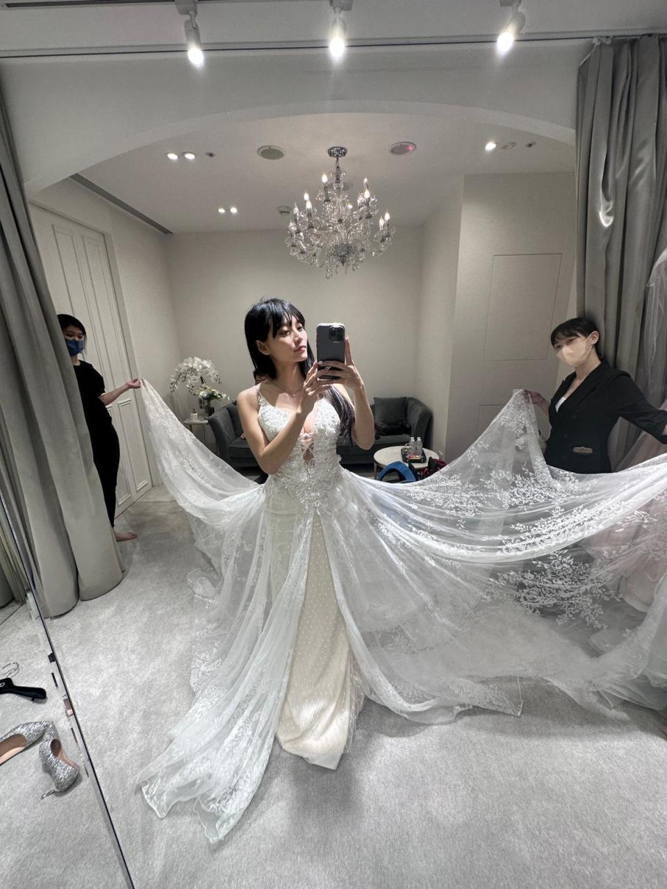 祈錦鈅想拍絕美婚紗照。（祈錦鈅提供）