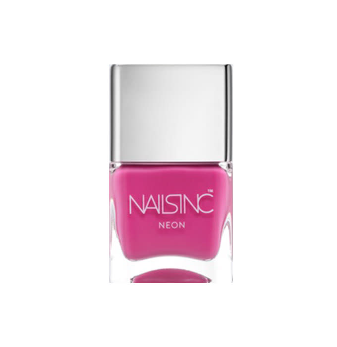 <p>This best selling neon pink shade is a summer classic. <a href="https://us.nailsinc.com/nail-polish/notting-hill-gate_277/" rel="nofollow noopener" target="_blank" data-ylk="slk:Nails Inc. Notting Hill Gate;elm:context_link;itc:0;sec:content-canvas" class="link ">Nails Inc. Notting Hill Gate</a> ($14)</p><p><br></p>