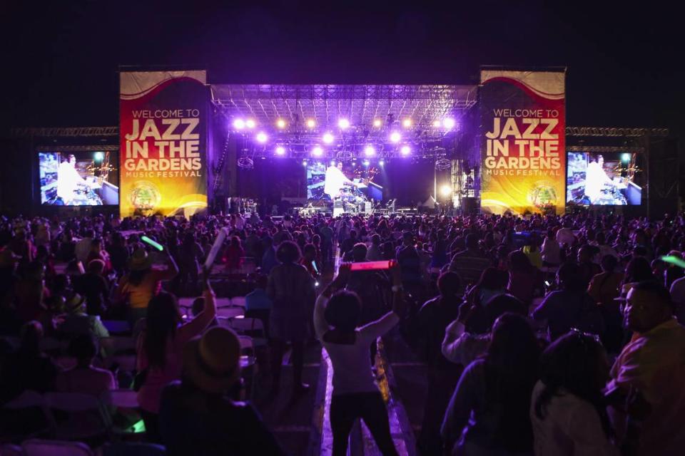 Jazz in the Gardens Music Festival at Hard Rock Stadium in Miami Gardens attracts thousands of music lovers.