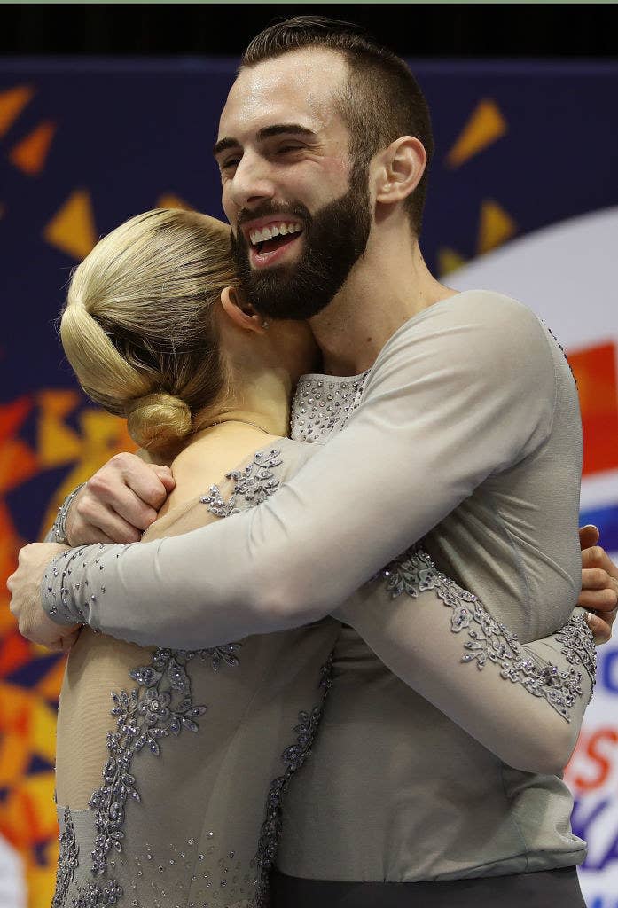 Timothy and Ashley hugging