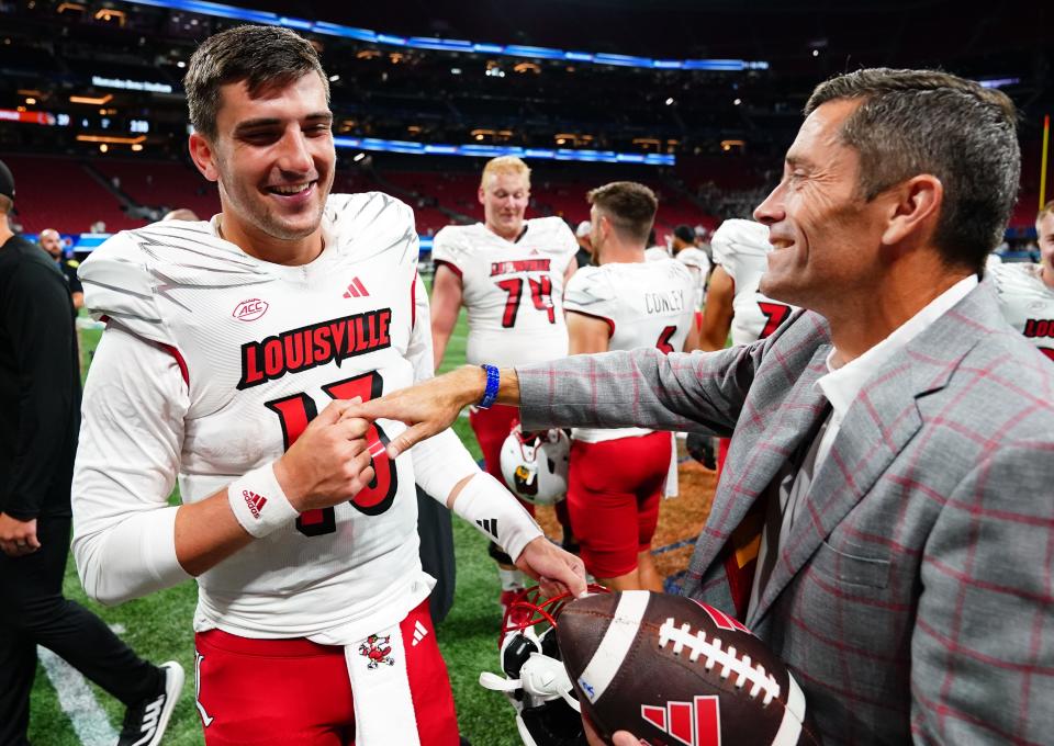 U of L AD Josh Heird had plenty to smile about after the Cardinals' win over Georgia Tech, but the ACC faces an uncertain future.