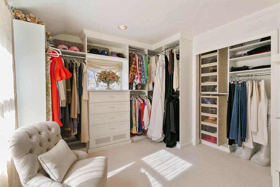 4) The home includes luxurious walk-in closets.