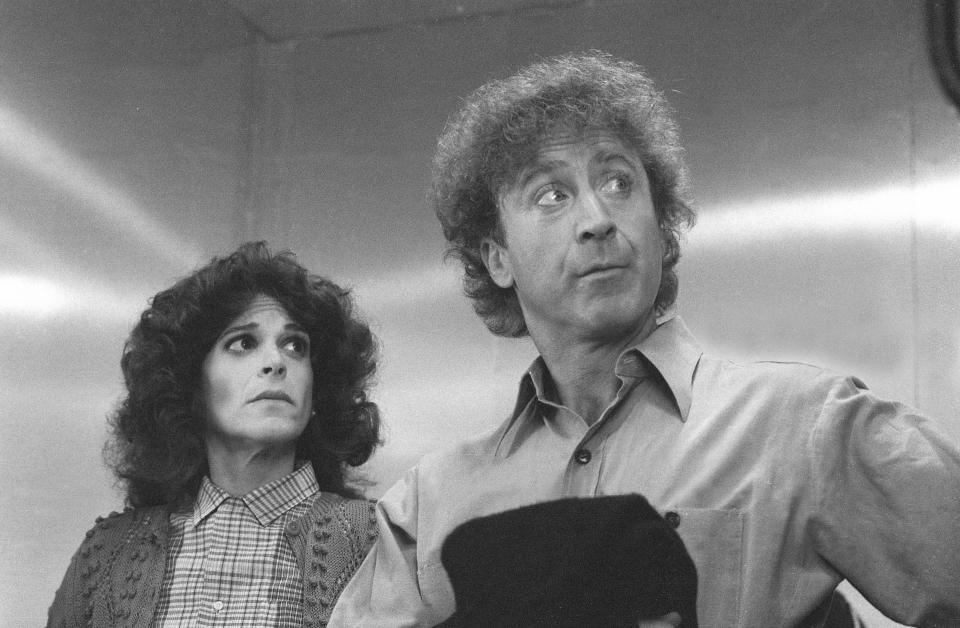 Gilda Radner and Gene Wilder are shown in New York City in June 1982.&nbsp;