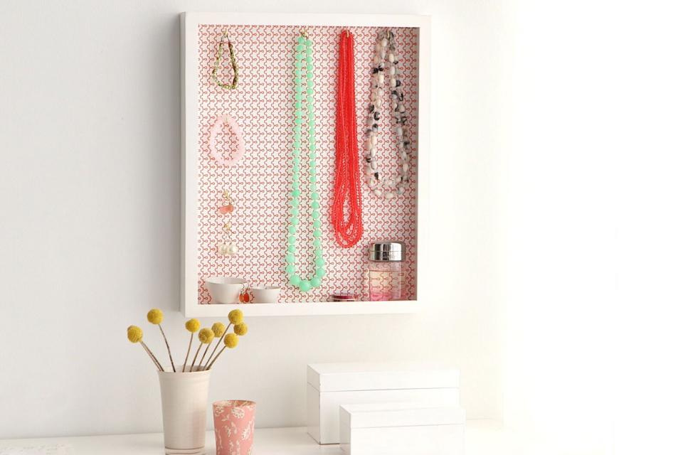 Shadow Box Jewelry Organizer