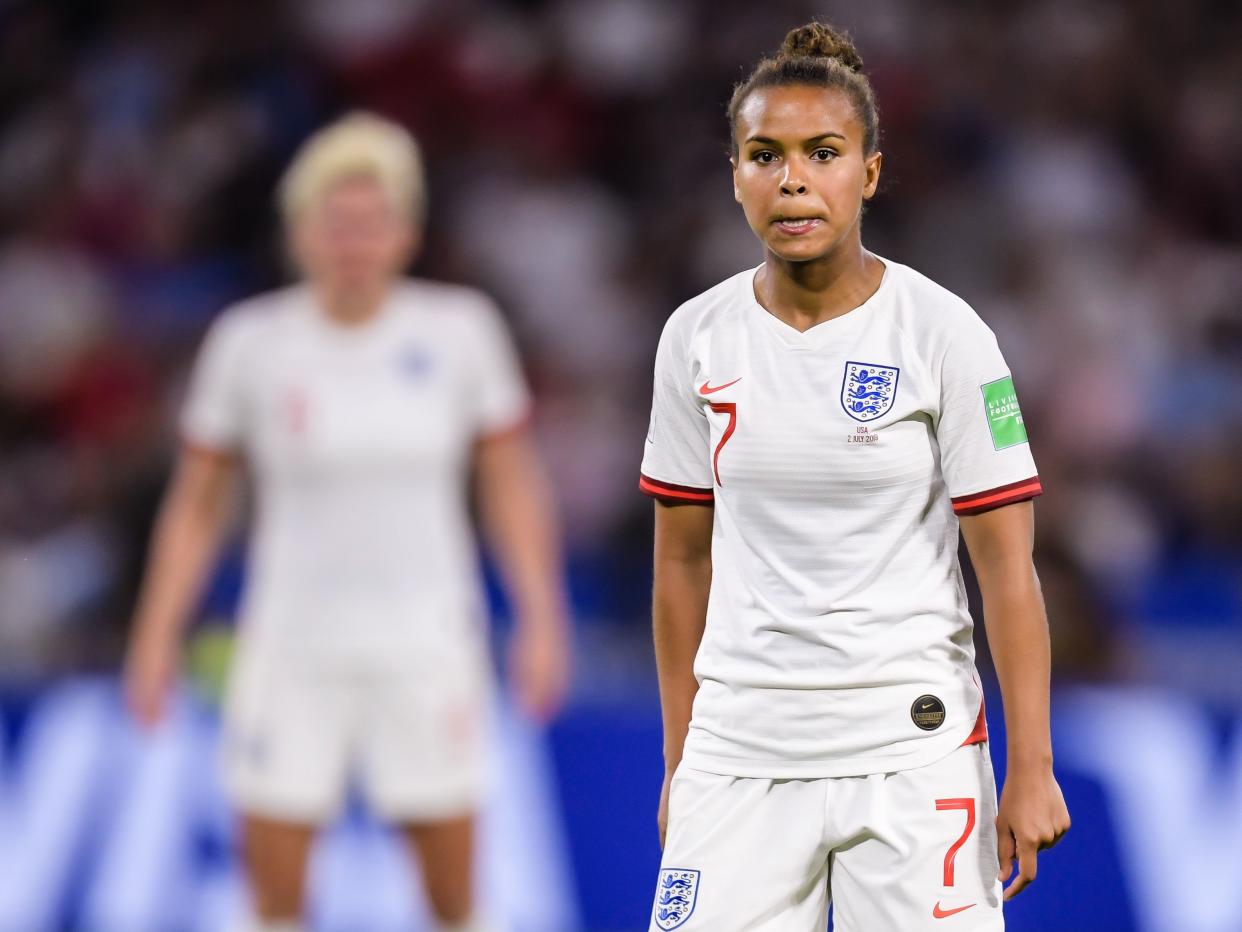 Nikita Parris of England women during the FIFA Women's World Cup France 2019 semi final match between England and United States of America at Stade de Lyon on July 02, 2019 in Lyon, France(Photo by VI Images via Getty Images)