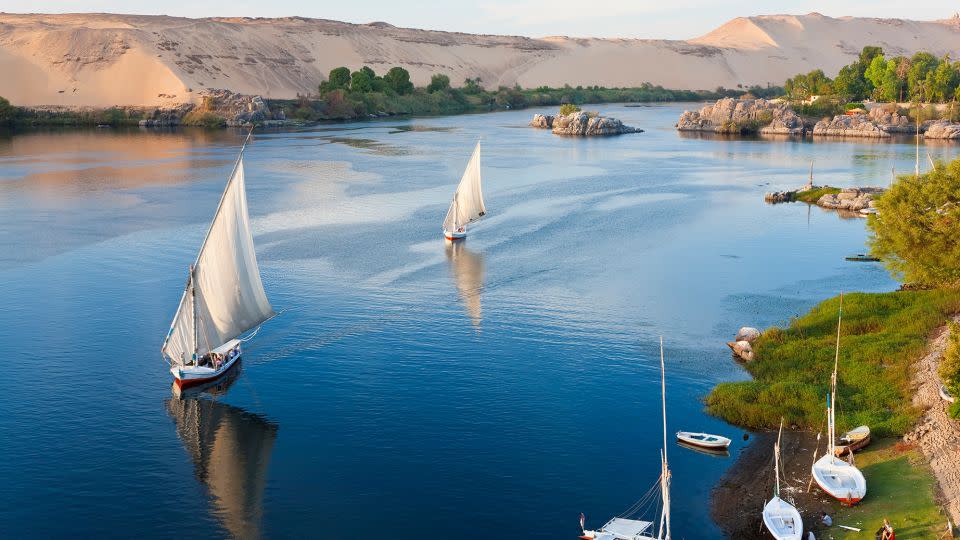 Sailing down the Nile. - Peter Adams/Stone RF/Getty Images