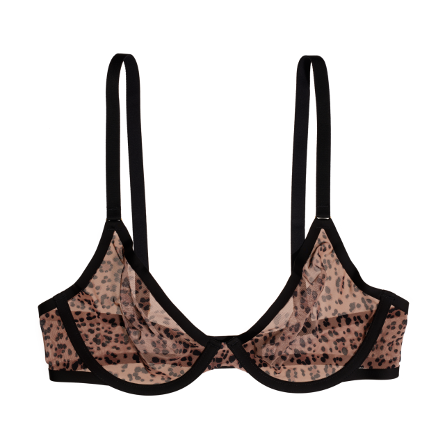 torrid, Intimates & Sleepwear, Torrid Womens Cheetah Printed Black Lace  Bra 44d