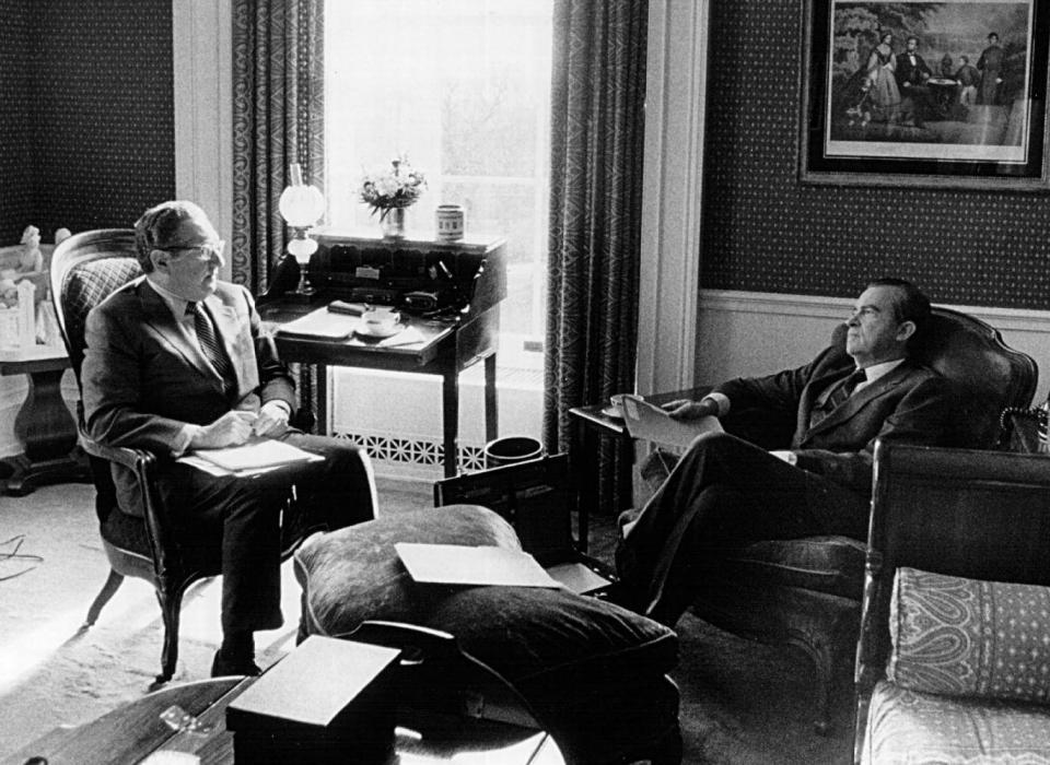 With Henry Kissinger in Washington in 1973 (Getty)