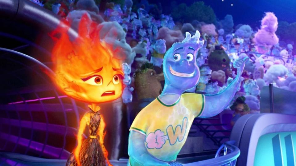 IT’S “ELEMENTAL” -- In a city where fire-, water-, land-, and air-residents live together, a fiery young woman and a go-with-the-flow guy are about to discover something elemental: how much they actually have in common. Directed by Peter Sohn (“The Good Dinosaur,” “Party Cloudy” short) and produced by Denise Ream (“The Good Dinosaur,” “Cars 2”), Disney and Pixar’s “Elemental” releases on June 16, 2023. © 2023 Disney/Pixar. All Rights Reserved.