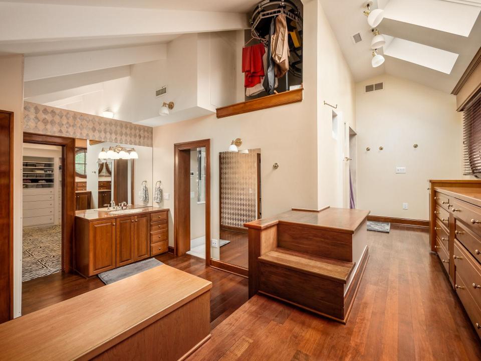 The master suite of a Dublin Road home includes two-and-a-half bathrooms and a dining room.