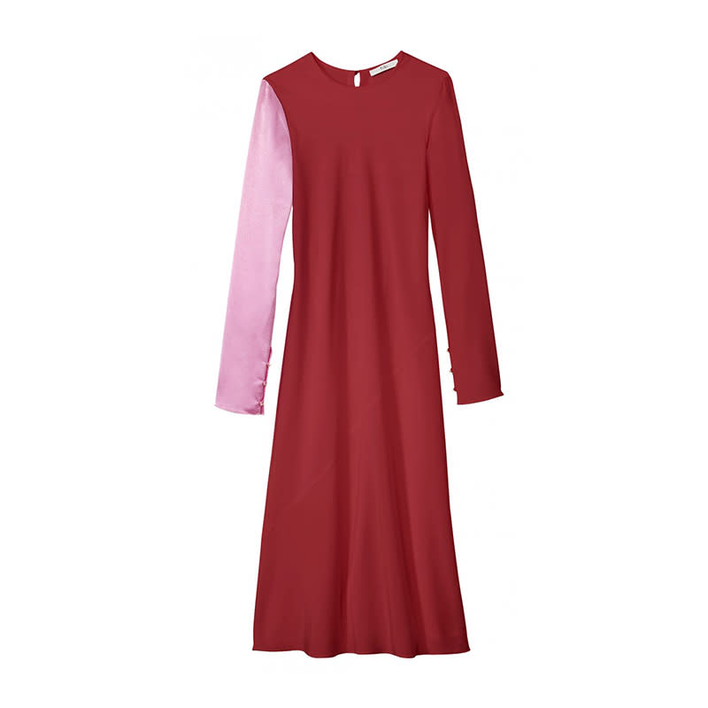 <a rel="nofollow noopener" href="http://www.anrdoezrs.net/links/3550561/type/dlg/http://www.tibi.com/shop/new-arrivals/color-block-silk-midi-bias-dress" target="_blank" data-ylk="slk:Color Block Silk Midi Bias Dress, Tibi, $895;elm:context_link;itc:0;sec:content-canvas" class="link ">Color Block Silk Midi Bias Dress, Tibi, $895</a>