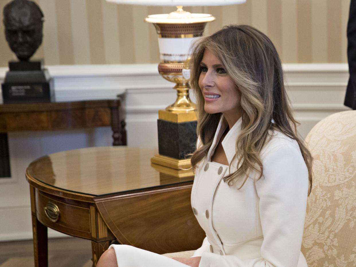 Former model remained largely absent from public appearances in the first three weeks of her husband's presidency, triggering speculation about her willingness to carry out the duties expected of a first lady: Getty