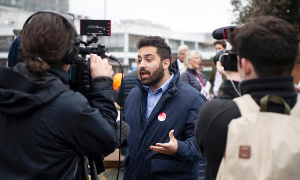 Ali Milani, the Labour candidate, in Uxbridge and South Ruislip.