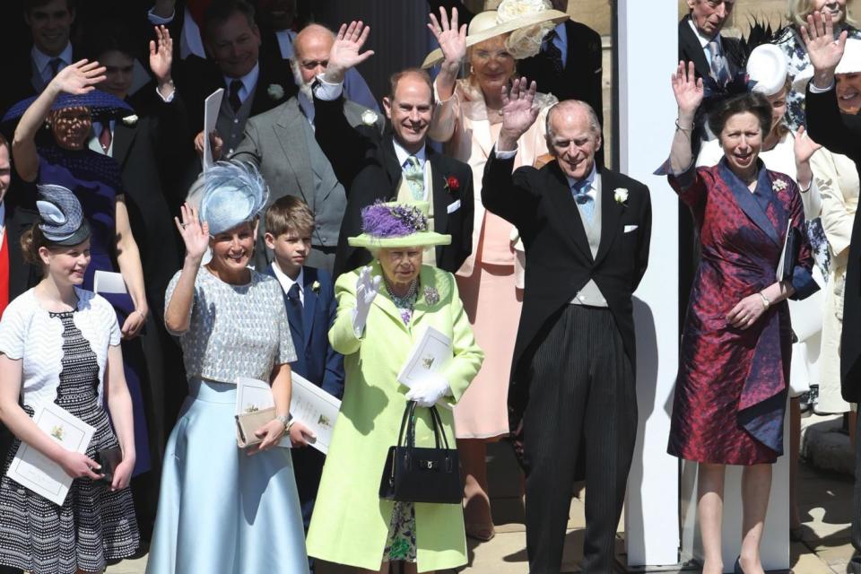 The Duke of Edinburgh smiled throughout the celebrations (AP)