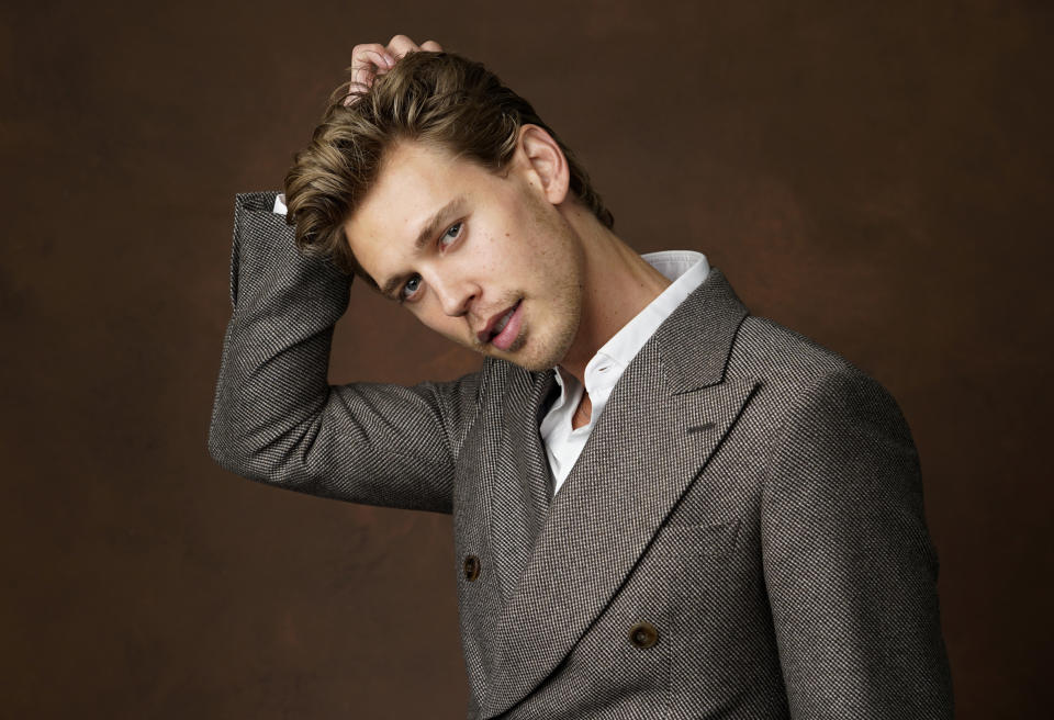 Austin Butler posa para un retrato en el almuerzo de nominados de la 95a entrega de los Premios de la Academia el 13 de febrero de 2023 en el Hotel Beverly Hilton en Beverly Hills, California. Butler está nominado al Oscar como mejor actor por la película biográfica sobre Elvis Presley “Elvis”. (Foto AP/Chris Pizzello)