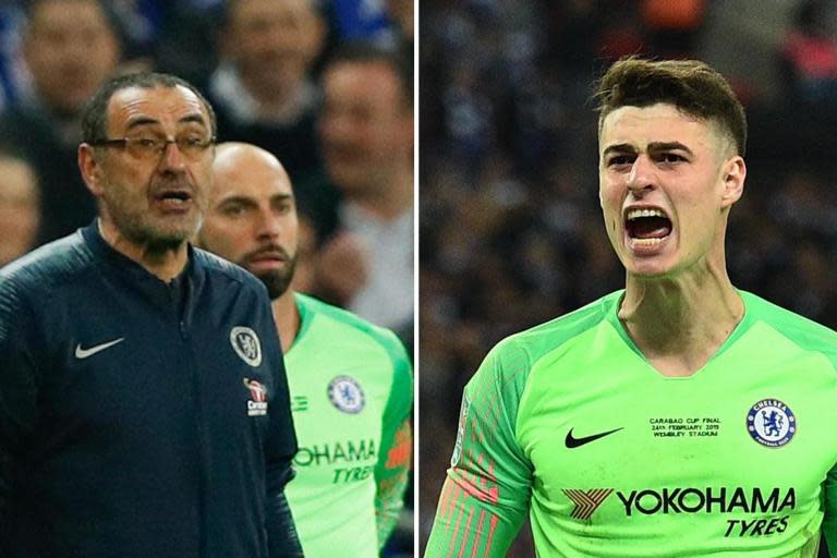 Chelsea vs Tottenham line-ups: Kepa dropped after being fined for Maurizio Sarri standoff