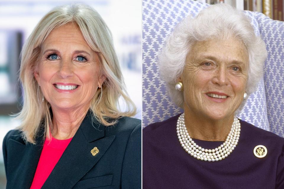 Jill Biden, Barbara Bush