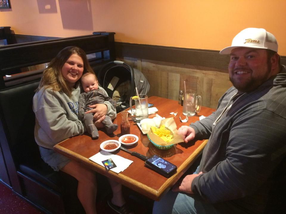 Cody Clearman, his wife Kristen, and son Declan are already regulars at Caza Brava.