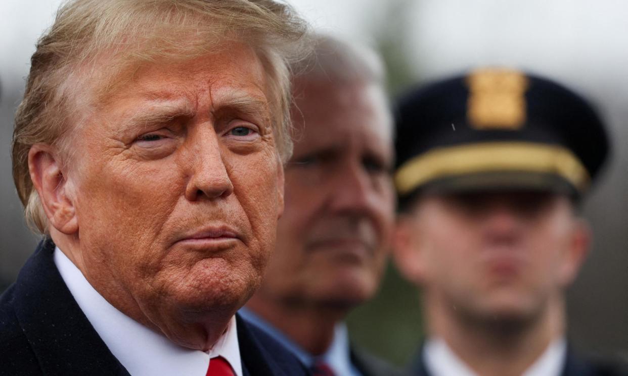 <span>The trial, in which Trump is accused of falsifying records to hide a sex scandal, is scheduled to begin on 15 April.</span><span>Photograph: Shannon Stapleton/Reuters</span>