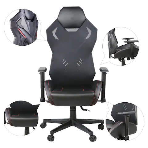 ViscoLogic PANTHER X Mesh Back Ergonomic Racing Style Video Gaming Computer Desk Home Office Chair. Image via Real Canadian Superstore.