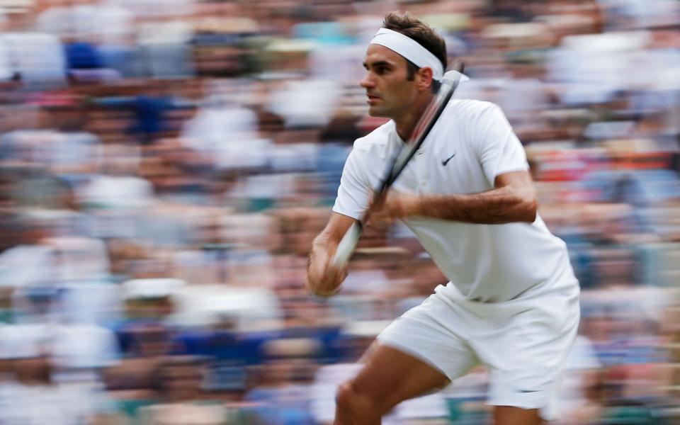 Roger Federer continued his Wimbledon progress on Thursday - Copyright Â©Heathcliff O'Malley , All Rights Reserved, not to be published in any format without p