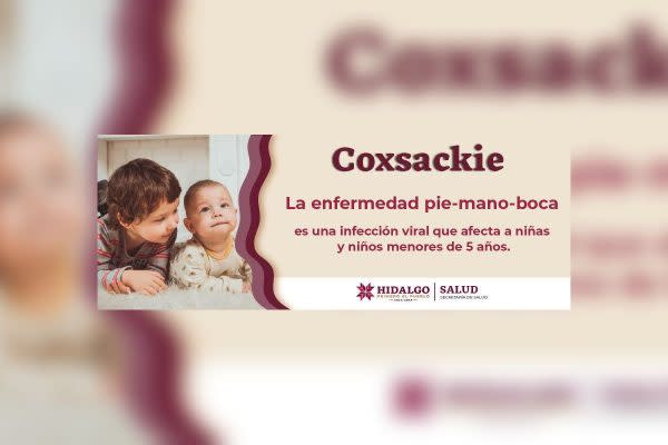 Secretaría de Salud de Hidalgo confirma casos de Coxsackie en el estado