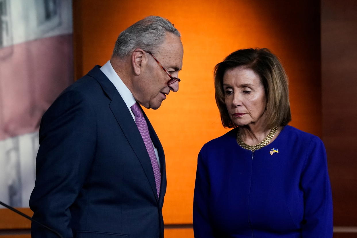 House Speaker Nancy Pelosi and Senate Majority Leader Chuck Schumer