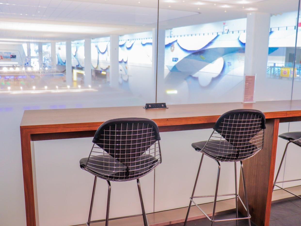 Inside the American Express Centurion Lounge at LaGuardia Airport — Amex Centurion Lounge LaGuardia Airport