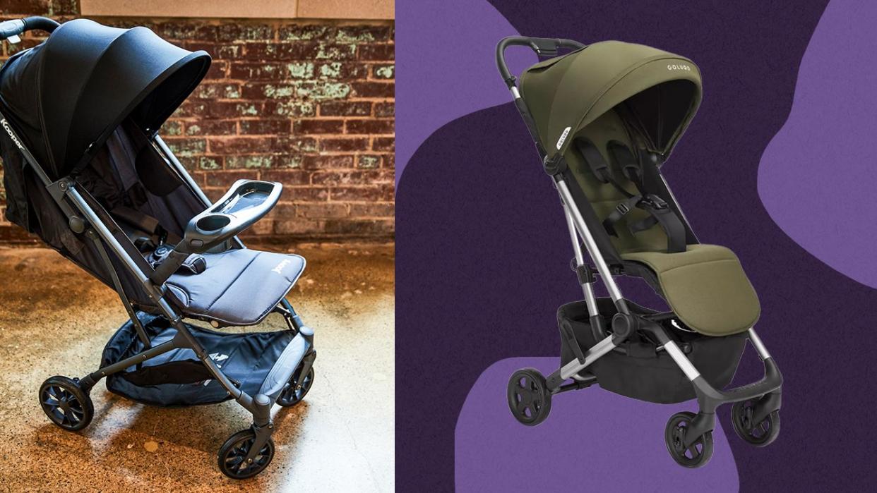 a couple of umbrell strollers