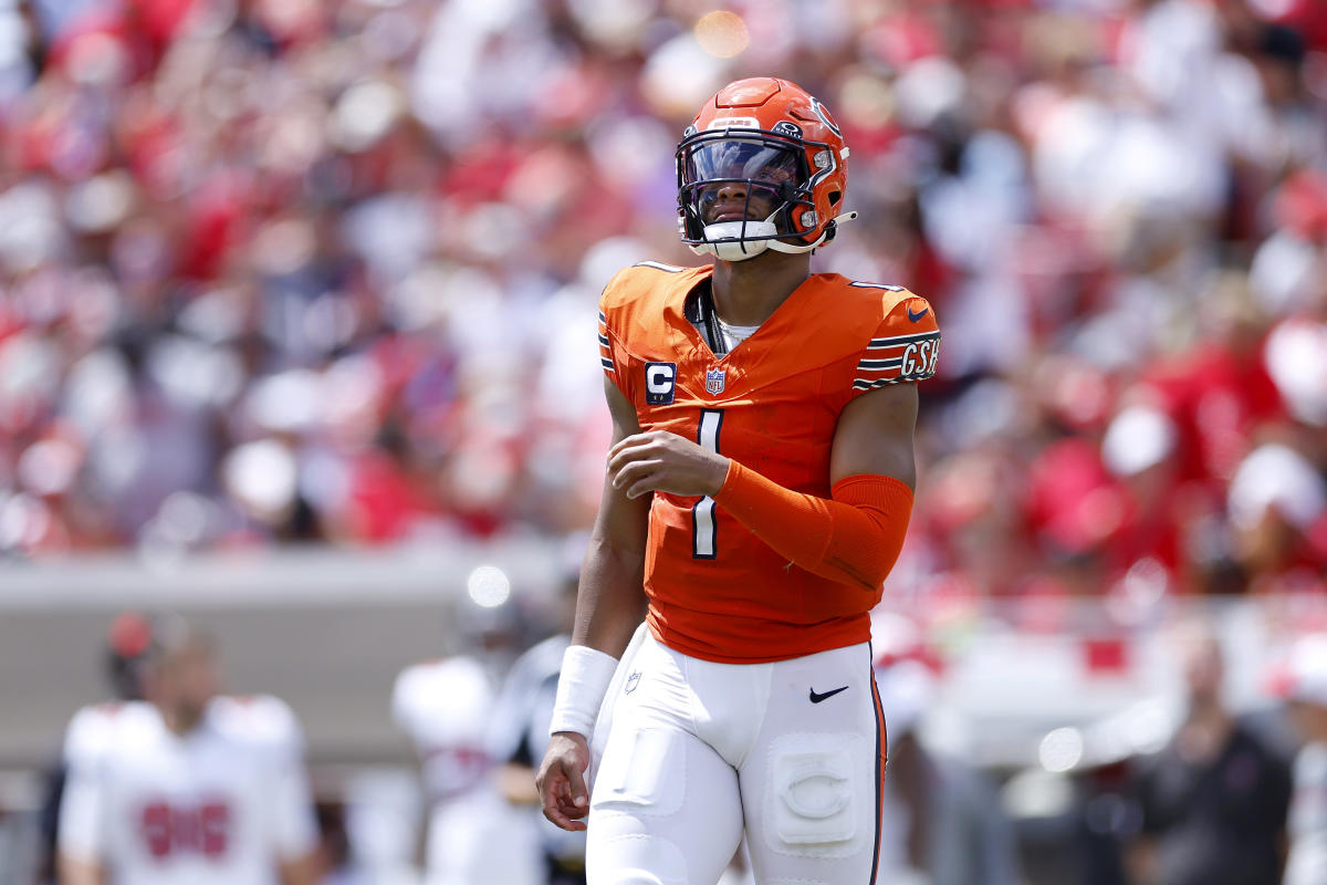 Chicago Bears' Alex Brown holds up a NFC Championship T-Shirt