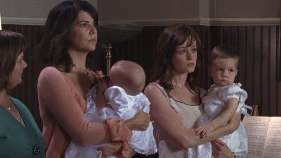 Ruining the baptism for Sookie's twins.