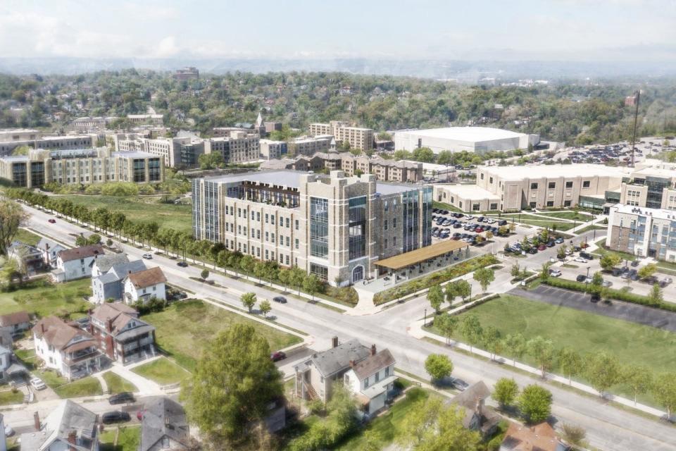 A rendering of Xavier University's new College of Osteopathic Medicine.