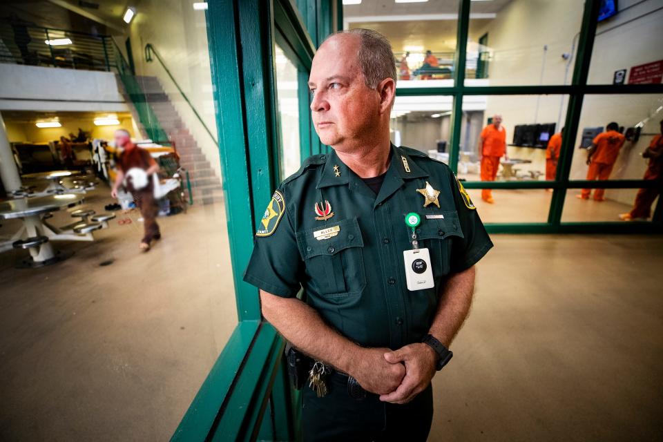 Polk County sheriff's Chief Michael Allen, who oversees the county's jails, said under questioning that the jail took action against paper mail after two incidents in which inmates were sickened by paper laced with intoxicating or dangerous substances.