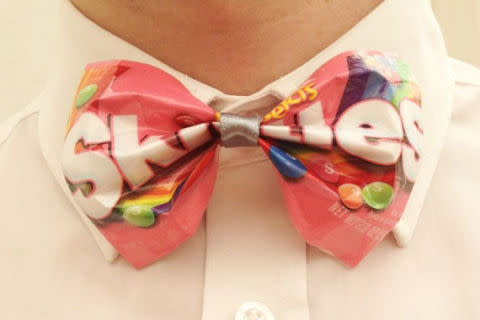 A Candy Wrapper Bow Tie